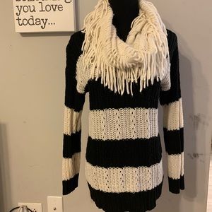 Black and White Striped Sweater